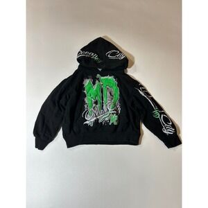 Exist Kids Hoodie Youth Medium Black Excellent Ocean City MD Graphic Sweatshirt